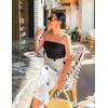 imageZESICA Womens 2025 Summer Boho Strapless Midi Dress Off Shoulder Polka Dot Printed Flowy A Line Long Dresses with PocketsBlack