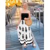 imageZESICA Womens 2025 Summer Boho Strapless Midi Dress Off Shoulder Polka Dot Printed Flowy A Line Long Dresses with PocketsDim