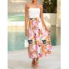 imageZESICA Womens 2025 Summer Boho Strapless Midi Dress Off Shoulder Polka Dot Printed Flowy A Line Long Dresses with PocketsWhite