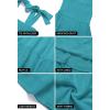 imageZESICA Womens 2025 Summer Spaghetti Strap Sleeveless Square Neck Ruffle A Line Swing Mini DressPeacock