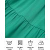 imageZESICA Womens Boho 2025 Summer Square Neck Puff Sleeve Off Shoulder Smocked Tiered Casual A Line Short Mini DressGreen