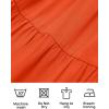imageZESICA Womens Boho 2025 Summer Square Neck Puff Sleeve Off Shoulder Smocked Tiered Casual A Line Short Mini DressOrange