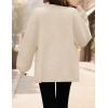 imageZESICA Womens Fall 2025 Cardigan Sweaters Long Sleeve Button Down Oversized Soft Knit Winter Coats Trendy OuterwearApricot