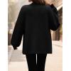 imageZESICA Womens Fall 2025 Cardigan Sweaters Long Sleeve Button Down Oversized Soft Knit Winter Coats Trendy OuterwearBlack