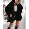 imageZESICA Womens Fall 2025 Cardigan Sweaters Long Sleeve Button Down Oversized Soft Knit Winter Coats Trendy OuterwearBlack
