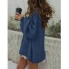 imageZESICA Womens Fall 2025 Cardigan Sweaters Long Sleeve Button Down Oversized Soft Knit Winter Coats Trendy OuterwearDarkblue