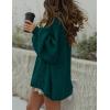 imageZESICA Womens Fall 2025 Cardigan Sweaters Long Sleeve Button Down Oversized Soft Knit Winter Coats Trendy OuterwearDarkgreen