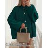 imageZESICA Womens Fall 2025 Cardigan Sweaters Long Sleeve Button Down Oversized Soft Knit Winter Coats Trendy OuterwearDarkgreen