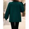 imageZESICA Womens Fall 2025 Cardigan Sweaters Long Sleeve Button Down Oversized Soft Knit Winter Coats Trendy OuterwearDarkgreen