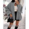 imageZESICA Womens Fall 2025 Cardigan Sweaters Long Sleeve Button Down Oversized Soft Knit Winter Coats Trendy OuterwearGray