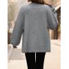imageZESICA Womens Fall 2025 Cardigan Sweaters Long Sleeve Button Down Oversized Soft Knit Winter Coats Trendy OuterwearGray