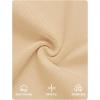 imageZESICA Womens 2025 Fall Off Shoulder Sweater Dress Formal Long Sleeve Faux Fur Knit Bodycon Side Slit Maxi DressesApricot