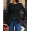 imageZESICA Womens Business Casual Blazers 2025 Fall Long Sleeve Button Down Suit Jackets Open Front Work Blazer with PocketBlack