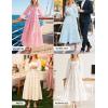 imageZESICA Womens Fall Long Sleeve Maxi Dresses 2025 Square Neck Hollow Out Eyelet Smocked A Line Boho Wedding Guset DressWhite