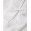 imageZESICA Womens Fall Oversized Bow Sweaters 2025 Casual Crew Neck Knit Long Sleeve Pullover Tops Winter Trendy OutfitsWhite