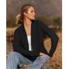 imageZESICA Womens Fall Winter 2025 Long Sleeve Open Front Casual Lightweight Soft Knit Cardigan Sweater OuterwearBlack
