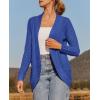imageZESICA Womens Fall Winter 2025 Long Sleeve Open Front Casual Lightweight Soft Knit Cardigan Sweater OuterwearBlue