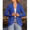 imageZESICA Womens Fall Winter 2025 Long Sleeve Open Front Casual Lightweight Soft Knit Cardigan Sweater OuterwearBlue