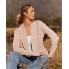 imageZESICA Womens Fall Winter 2025 Long Sleeve Open Front Casual Lightweight Soft Knit Cardigan Sweater OuterwearBlush