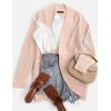 imageZESICA Womens Fall Winter 2025 Long Sleeve Open Front Casual Lightweight Soft Knit Cardigan Sweater OuterwearBlush