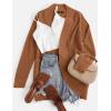 imageZESICA Womens Fall Winter 2025 Long Sleeve Open Front Casual Lightweight Soft Knit Cardigan Sweater OuterwearBrown