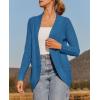imageZESICA Womens Fall Winter 2025 Long Sleeve Open Front Casual Lightweight Soft Knit Cardigan Sweater OuterwearCobaltblue