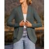 imageZESICA Womens Fall Winter 2025 Long Sleeve Open Front Casual Lightweight Soft Knit Cardigan Sweater OuterwearDarkgrey