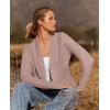 imageZESICA Womens Fall Winter 2025 Long Sleeve Open Front Casual Lightweight Soft Knit Cardigan Sweater OuterwearDustypink