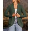 imageZESICA Womens Fall Winter 2025 Long Sleeve Open Front Casual Lightweight Soft Knit Cardigan Sweater OuterwearGreen