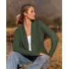 imageZESICA Womens Fall Winter 2025 Long Sleeve Open Front Casual Lightweight Soft Knit Cardigan Sweater OuterwearGreen