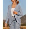 imageZESICA Womens Fall Winter 2025 Long Sleeve Open Front Casual Lightweight Soft Knit Cardigan Sweater OuterwearGrey