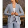 imageZESICA Womens Fall Winter 2025 Long Sleeve Open Front Casual Lightweight Soft Knit Cardigan Sweater OuterwearGrey