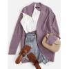 imageZESICA Womens Fall Winter 2025 Long Sleeve Open Front Casual Lightweight Soft Knit Cardigan Sweater OuterwearPurple