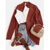imageZESICA Womens Fall Winter 2025 Long Sleeve Open Front Casual Lightweight Soft Knit Cardigan Sweater OuterwearRust