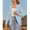 imageZESICA Womens Fall Winter 2025 Long Sleeve Open Front Casual Lightweight Soft Knit Cardigan Sweater OuterwearSkyblue