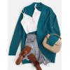 imageZESICA Womens Fall Winter 2025 Long Sleeve Open Front Casual Lightweight Soft Knit Cardigan Sweater OuterwearTeal