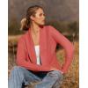 imageZESICA Womens Fall Winter 2025 Long Sleeve Open Front Casual Lightweight Soft Knit Cardigan Sweater OuterwearWatermelon