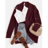 imageZESICA Womens Fall Winter 2025 Long Sleeve Open Front Casual Lightweight Soft Knit Cardigan Sweater OuterwearWine
