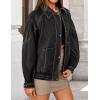 imageZESICA Womens Faux Leather Jacket Oversized Zipper Motorcycle Coats 2025 Fall Fashion Trendy Clothes OutfitsBlack