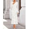 imageZESICA Womens 2025 Bell Long Sleeve Floral Maxi Dress Fall Fashion Bodycon Mesh Wedding Guest Cocktail Party DressesWhite