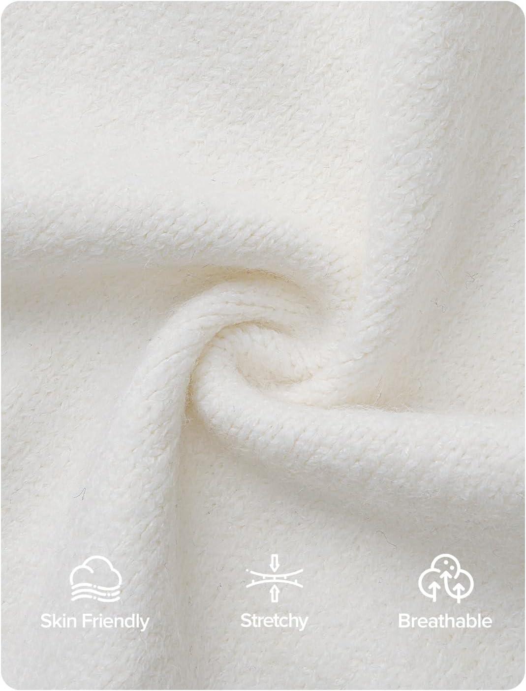 imageZESICA Womens Fall Floral Cardigan Sweaters 2025 Casual Long Sleeve Open Front Button Down V Neck Knit SweaterWhite