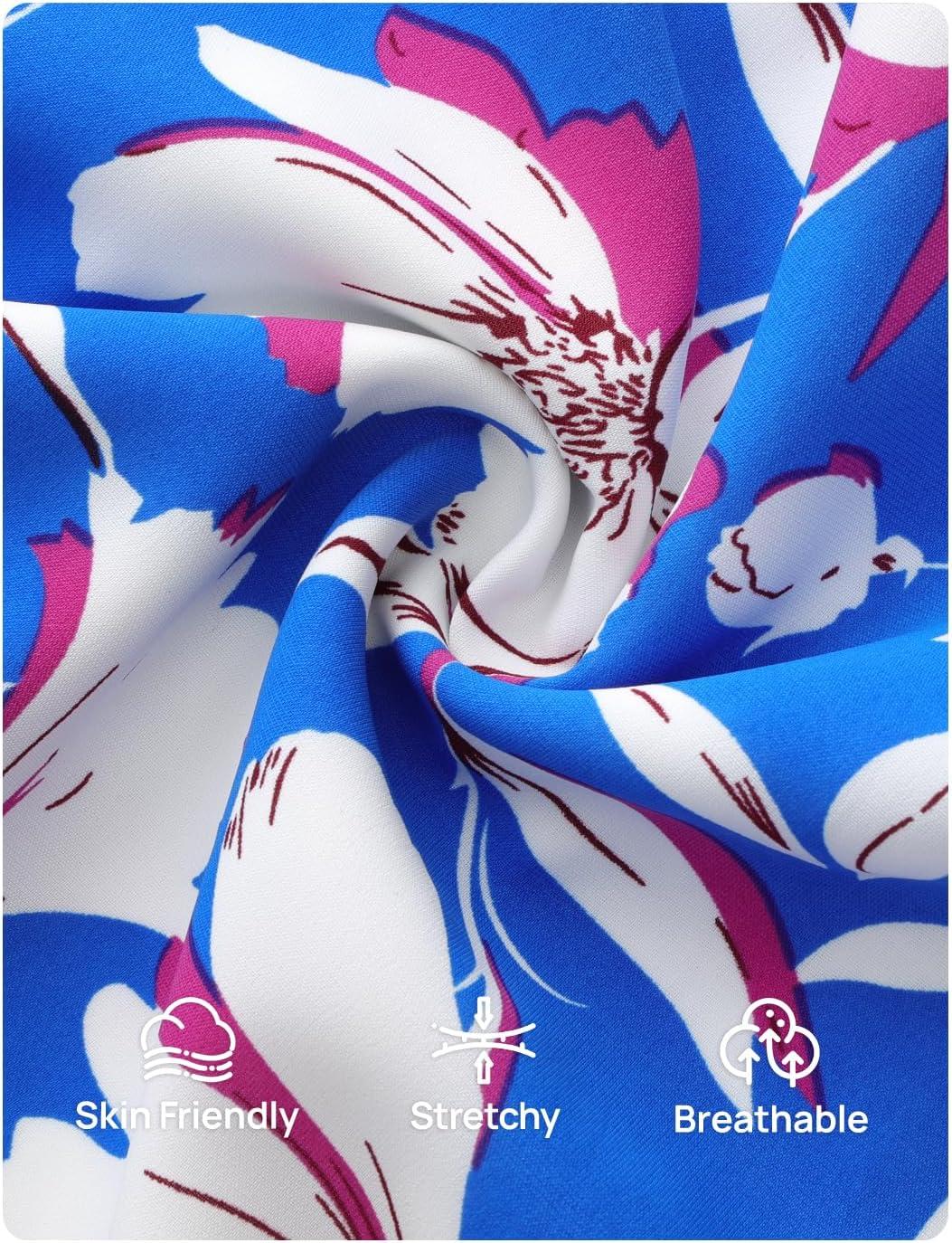 imageZESICA Womens Fall Long Sleeve Floral Boho Dress 2025 Casual V Neck ALine Flowy Wedding Guest Maxi DressesRoyal Blue