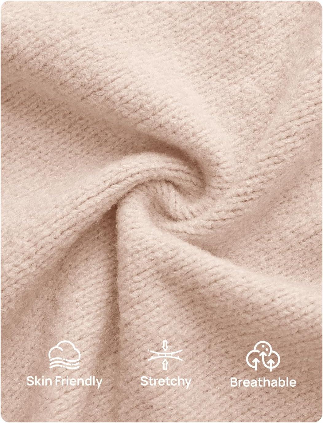 imageZESICA Womens Tie Front Bow Cardigan Sweaters 2025 Casual Long Sleeve Knit Color Block Fall Winter Clothing CoatsOats