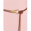 imageZESICA Fall Dresses for Women 2025 Elegant Classy Long Sleeve Business Casual Bodycon Slit Midi Dress with BeltPink