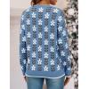 imageZESICA Womens Long Sleeve Crewneck Sweater 2025 Fall Printed Cute Oversized Knitted Pullover Tops Trendy ClothesDusty Blue