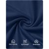 imageZESICA Fall Dresses for Women 2025 Elegant Classy Square Neck Long Sleeve Flowy Wedding Guest Party Midi DressNavy