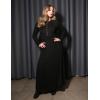 imageZESICA Womens Elegant Maxi Dresses 2025 Fall Long Sleeve Button Casual A Line Boho Flowy Dress with PocketsBlack