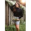 imageZESICA Womens Fall 2025 Turtleneck Batwing Long Sleeve Ribbed Knit Casual Soft Pullover Sweater Jumper TopBlack