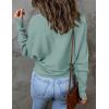 imageZESICA Womens Fall 2025 Turtleneck Batwing Long Sleeve Ribbed Knit Casual Soft Pullover Sweater Jumper TopLake