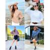 imageZESICA Womens Fall 2025 Turtleneck Batwing Long Sleeve Ribbed Knit Casual Soft Pullover Sweater Jumper TopWhite